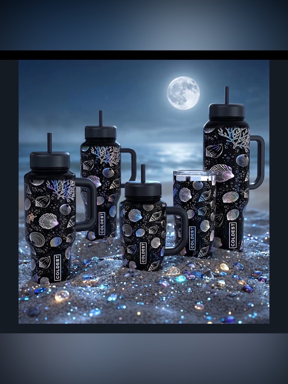 COLDEST Moonlight Seashells 46oz. Limitless Ultra v8 Tumbler